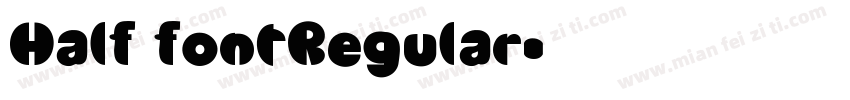 Half fontRegular字体转换